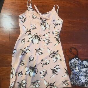 Floral Print Dress with Bow Detail